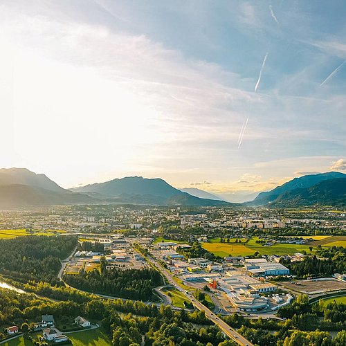 View onto the city of Villach