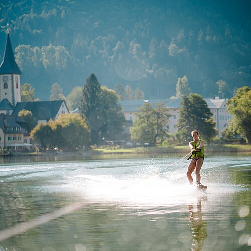 Water sports at lake Ossiacher See