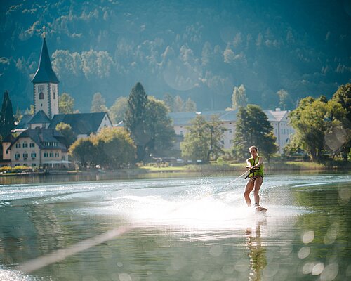 Water sports at lake Ossiacher See