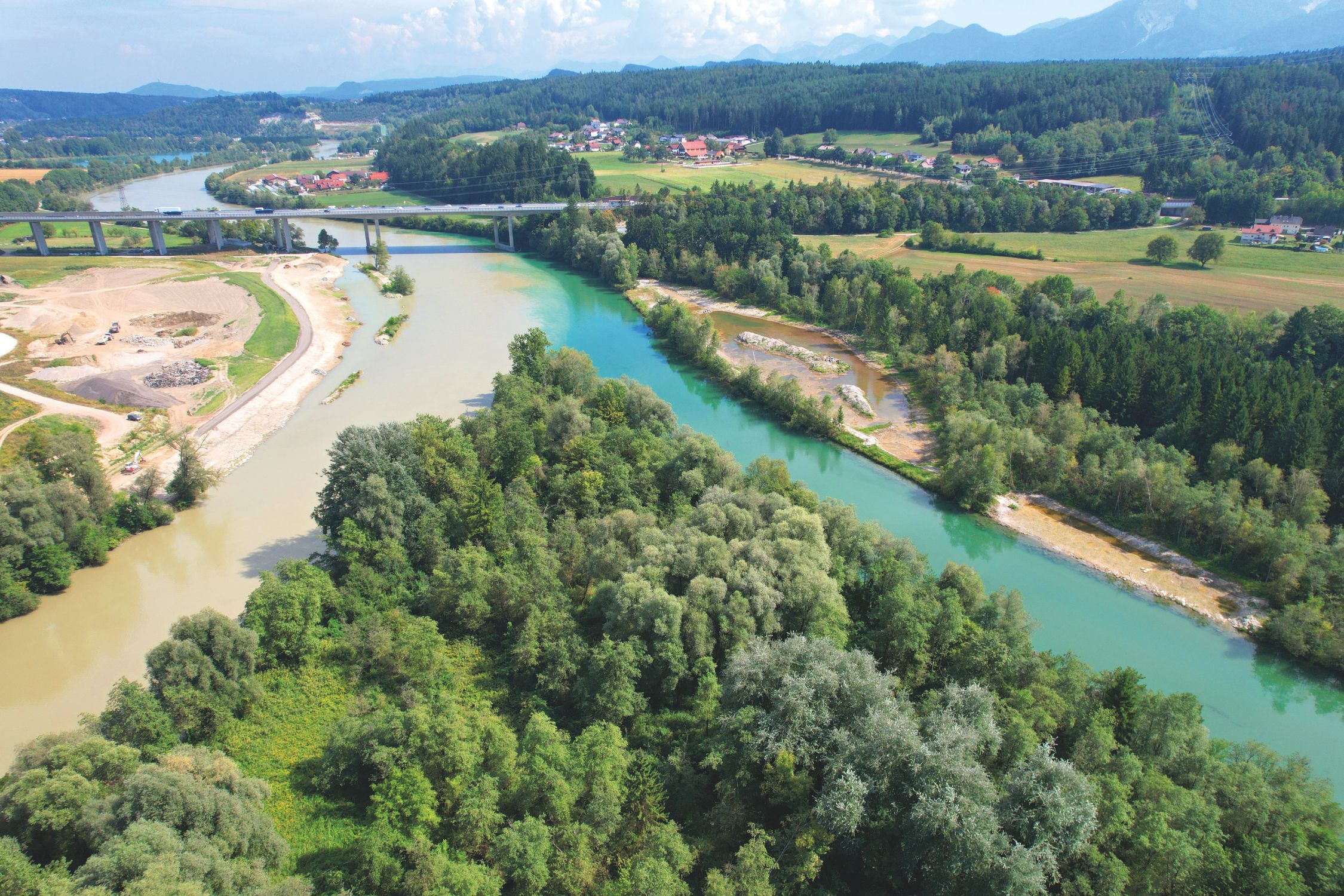 Flood protection at the Drau river in tpv