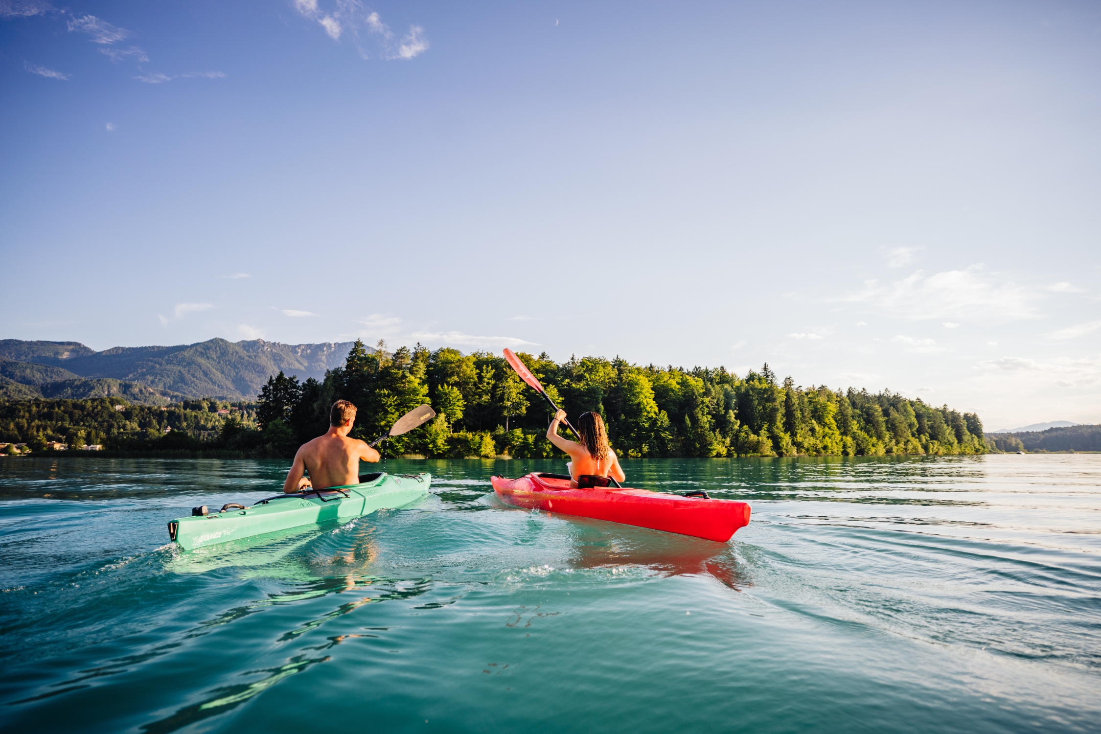 Kayak in Faakersee