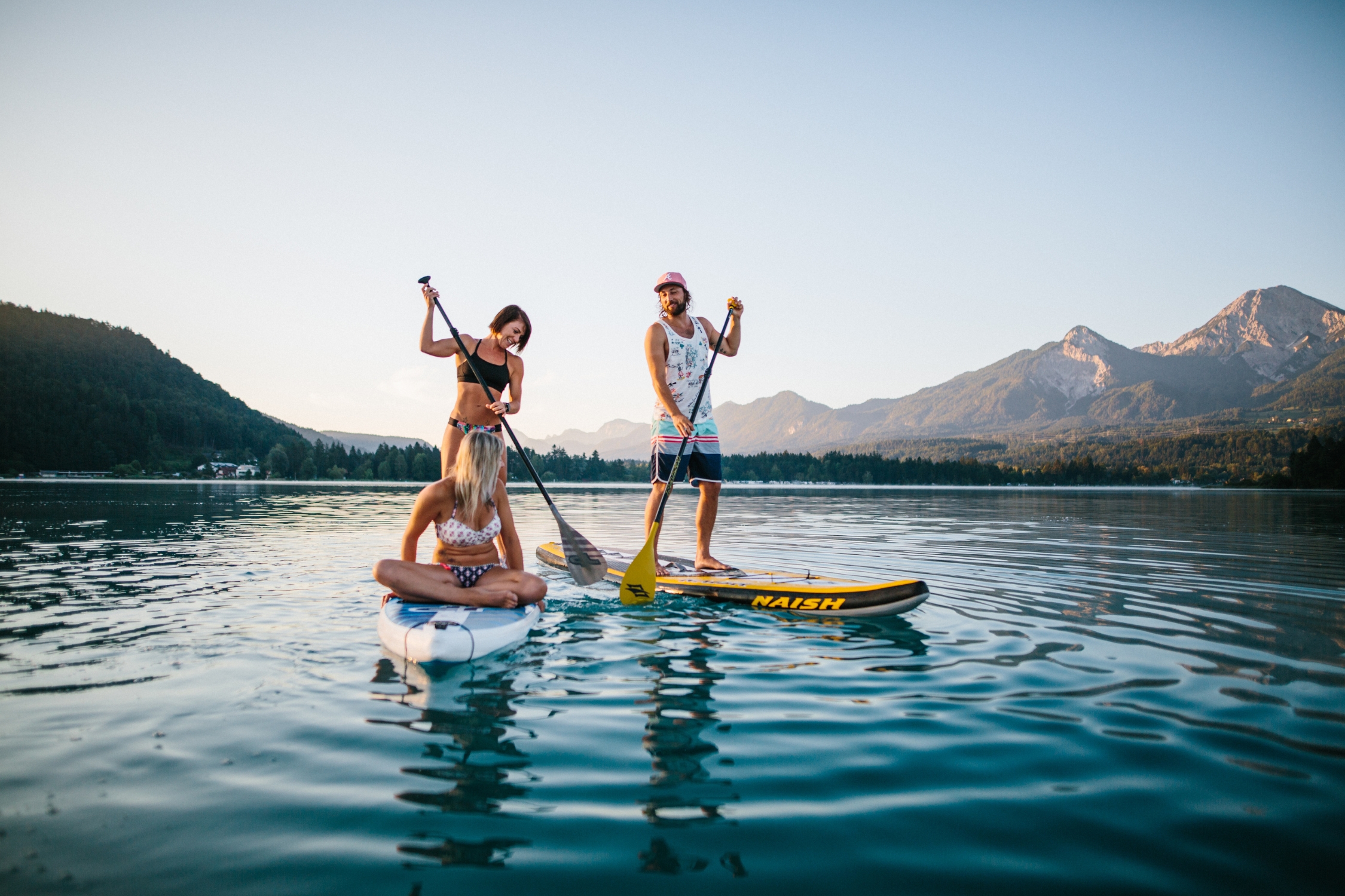 Paddling in Faakersee